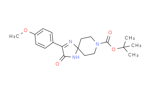 CAS No. 931313-78-9, tert-Butyl 2-(4-methoxyphenyl)-3-oxo-1,4,8-triazaspiro[4.5]dec-1-ene-8-carboxylate