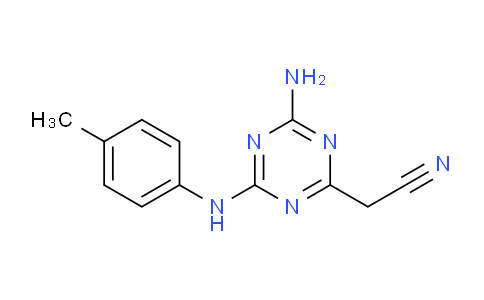 CAS No. 91962-28-6, 2-(4-Amino-6-(p-tolylamino)-1,3,5-triazin-2-yl)acetonitrile