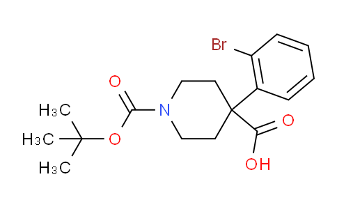 CAS No. 920023-52-5, N-BOC-4-(2-BROMOPHENYL)-PIPERIDINE-4-CARBOXYLIC ACID