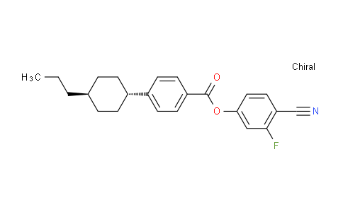 CAS No. 92118-82-6, 4-Cyano-3-fluorophenyl 4-(trans-4-propylcyclohexyl)benzoate