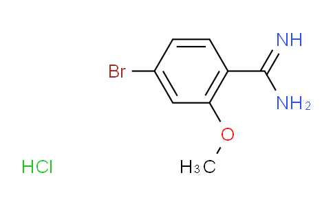 CAS No. 812667-45-1, 4-Bromo-2-methoxybenzimidamide hydrochloride