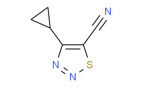 CAS No. 910473-67-5, 4-Cyclopropyl-1,2,3-thiadiazole-5-carbonitrile