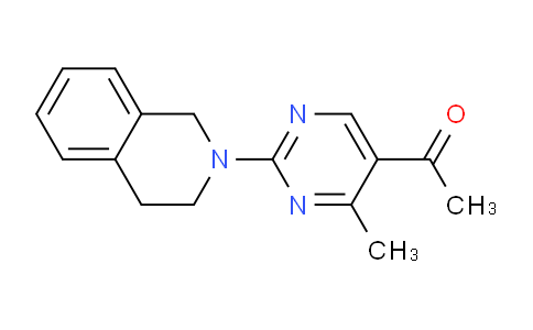 CAS No. 903475-61-6, 1-(2-(3,4-Dihydroisoquinolin-2(1H)-yl)-4-methylpyrimidin-5-yl)ethanone