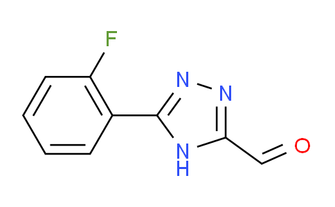 CAS No. 944897-38-5, 5-(2-Fluorophenyl)-4H-1,2,4-triazole-3-carbaldehyde