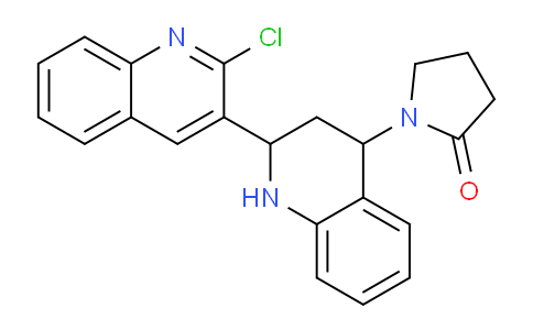CAS No. 895521-61-6, 1-(2'-Chloro-1,2,3,4-tetrahydro-[2,3'-biquinolin]-4-yl)pyrrolidin-2-one
