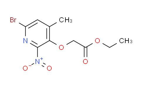 CAS No. 943994-61-4, Ethyl 2-[(6-Bromo-4-methyl-2-nitro-3-pyridyl)oxy]acetate