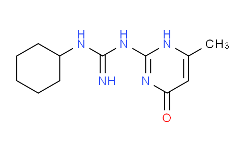 CAS No. 941521-06-8, 1-Cyclohexyl-3-(6-methyl-4-oxo-1,4-dihydropyrimidin-2-yl)guanidine