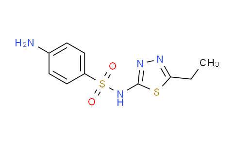 CAS No. 94-19-9, 4-Amino-N-(5-ethyl-1,3,4-thiadiazol-2-yl)benzenesulfonamide