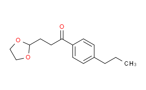 CAS No. 842124-08-7, 3-(1,3-Dioxolan-2-yl)-1-(4-propylphenyl)propan-1-one