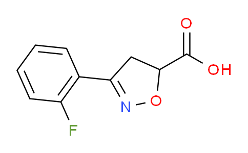 CAS No. 842973-70-0, 3-(2-Fluorophenyl)-4,5-dihydroisoxazole-5-carboxylic acid