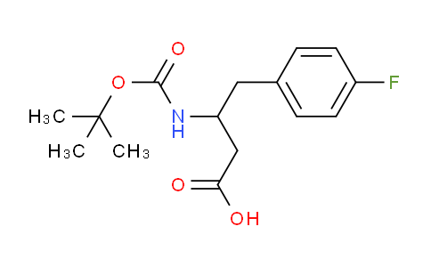 CAS No. 683219-73-0, 3-(Boc-amino)-4-(4-fluorophenyl)butyric Acid