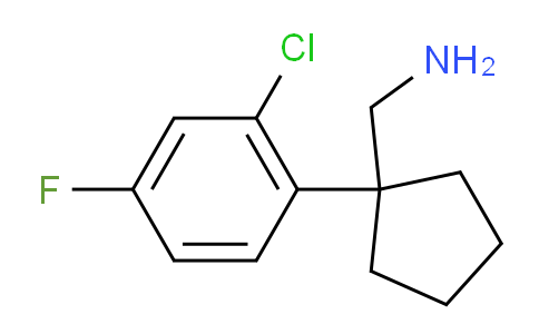 CAS No. 771583-25-6, 1-(2-Chloro-4-fluorophenyl)cyclopentanemethanamine