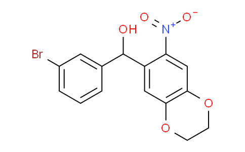 CAS No. 886493-43-2, (3-Bromophenyl)(7-nitro-2,3-dihydrobenzo[b][1,4]dioxin-6-yl)methanol