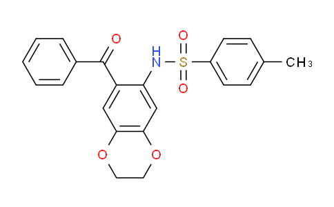 CAS No. 886493-75-0, N-(7-Benzoyl-2,3-dihydrobenzo[b][1,4]dioxin-6-yl)-4-methylbenzenesulfonamide