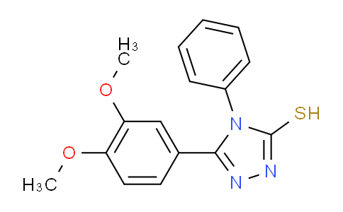 CAS No. 91759-69-2, 5-(3,4-Dimethoxyphenyl)-4-phenyl-4H-1,2,4-triazole-3-thiol