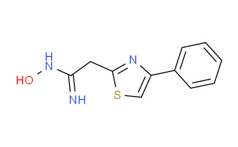 CAS No. 917746-17-9, N-Hydroxy-2-(4-phenylthiazol-2-yl)acetimidamide