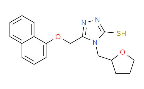 CAS No. 917746-44-2, 5-((Naphthalen-1-yloxy)methyl)-4-((tetrahydrofuran-2-yl)methyl)-4H-1,2,4-triazole-3-thiol