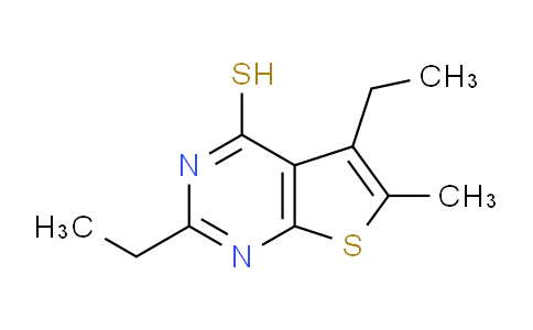 CAS No. 917747-85-4, 2,5-Diethyl-6-methylthieno[2,3-d]pyrimidine-4-thiol