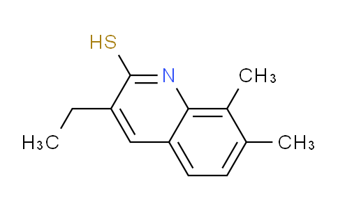 CAS No. 917750-49-3, 3-Ethyl-7,8-dimethylquinoline-2-thiol
