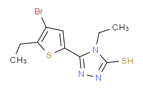 CAS No. 828277-47-0, 5-(4-Bromo-5-ethylthiophen-2-yl)-4-ethyl-4H-1,2,4-triazole-3-thiol