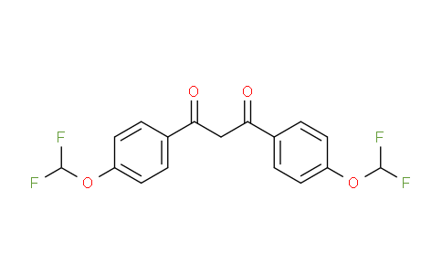 CAS No. 832739-86-3, 1,3-Bis(4-(difluoromethoxy)phenyl)propane-1,3-dione
