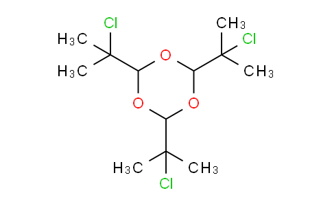 CAS No. 7471-98-9, 2,4,6-Tris(2-chloro-2-propyl)-1,3,5-trioxane
