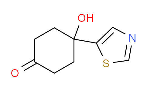 CAS No. 870483-69-5, 4-Hydroxy-4-(thiazol-5-yl)cyclohexanone
