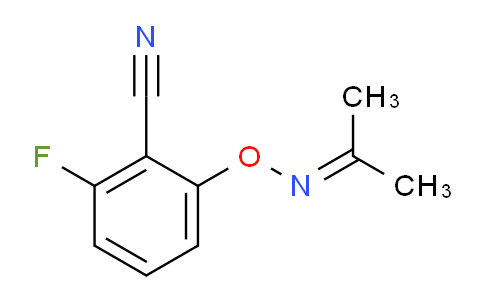 CAS No. 951624-27-4, 2-FLUORO-6-(PROPAN-2-YLIDENEAMINOOXY)BENZONITRILE