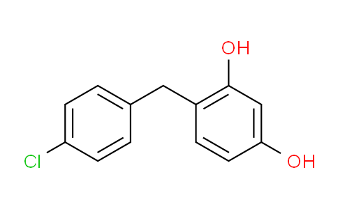 CAS No. 6280-43-9, 4-(4-Chlorobenzyl)benzene-1,3-diol