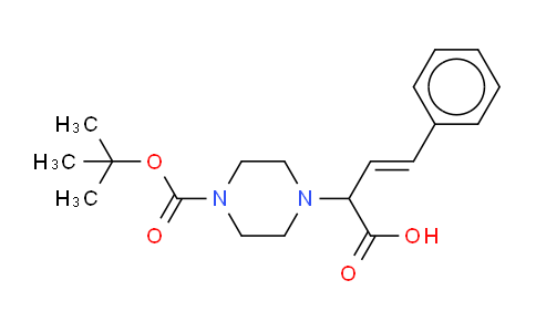 CAS No. 853681-16-0, (3E)-2-{4-[(TERT-BUTYL)OXYCARBONYL]PIPERAZINYL-4-PHENYLBUT-3-ENOIC ACID