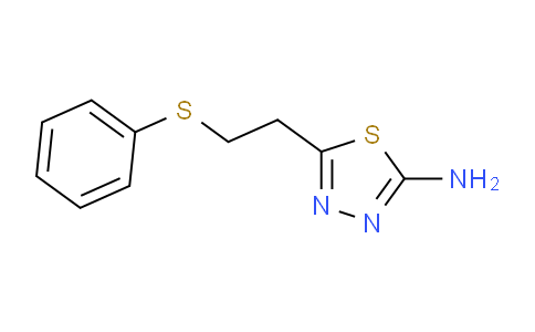 CAS No. 88743-05-9, 5-(2-(Phenylthio)ethyl)-1,3,4-thiadiazol-2-amine