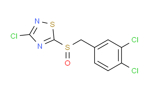 CAS No. 845879-22-3, 3-Chloro-5-((3,4-dichlorobenzyl)sulfinyl)-1,2,4-thiadiazole
