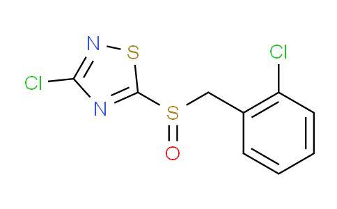 CAS No. 845879-26-7, 3-Chloro-5-((2-chlorobenzyl)sulfinyl)-1,2,4-thiadiazole