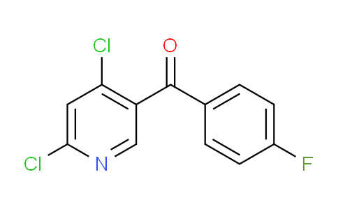 CAS No. 862170-55-6, (4,6-Dichloro-3-pyridyl)(4-fluorophenyl)methanone