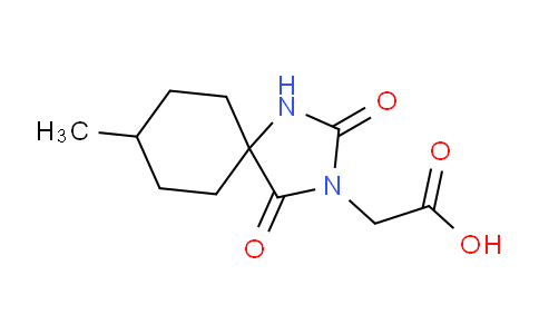 CAS No. 851170-87-1, 2-(8-Methyl-2,4-dioxo-1,3-diazaspiro[4.5]decan-3-yl)acetic acid