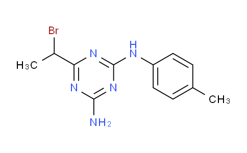 CAS No. 890094-41-4, 6-(1-Bromoethyl)-N2-(p-tolyl)-1,3,5-triazine-2,4-diamine