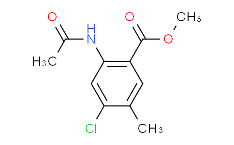 CAS No. 755031-82-4, Methyl 2-Acetamido-4-chloro-5-methylbenzoate