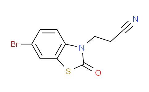 CAS No. 74943-62-7, 3-(6-Bromo-2-oxobenzo[d]thiazol-3(2H)-yl)propanenitrile