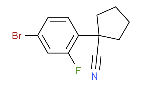 CAS No. 749930-45-8, 1-(4-Bromo-2-fluorophenyl)cyclopentanecarbonitrile