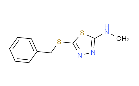 CAS No. 65373-29-7, 5-(Benzylthio)-N-methyl-1,3,4-thiadiazol-2-amine