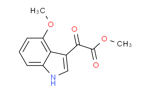 CAS No. 408354-74-5, Methyl 2-(4-Methoxy-3-indolyl)-2-oxoacetate