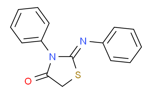 CAS No. 790-04-5, 3-Phenyl-2-(phenylimino)thiazolidin-4-one