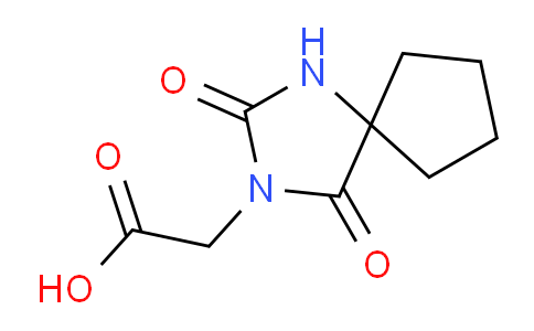 CAS No. 714-72-7, 2-(2,4-Dioxo-1,3-diazaspiro[4.4]nonan-3-yl)acetic acid