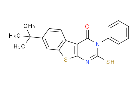 CAS No. 857495-79-5, 7-(tert-Butyl)-2-mercapto-3-phenylbenzo[4,5]thieno[2,3-d]pyrimidin-4(3H)-one