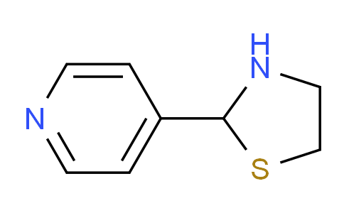 CAS No. 700-92-5, 2-(Pyridin-4-yl)thiazolidine