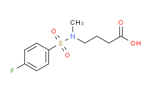 CAS No. 697229-51-9, 4-(4-Fluoro-N-methylphenylsulfonamido)butanoic acid