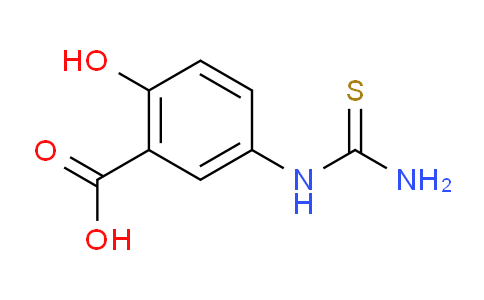 CAS No. 728918-63-6, 2-Hydroxy-5-thioureidobenzoic acid