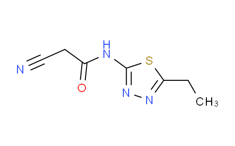 CAS No. 544431-10-9, 2-Cyano-N-(5-ethyl-1,3,4-thiadiazol-2-yl)acetamide