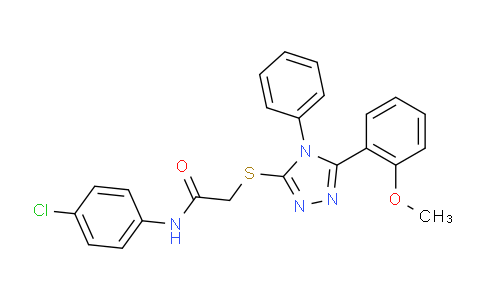MC815005 | 482652-85-7 | N-(4-Chlorophenyl)-2-((5-(2-methoxyphenyl)-4-phenyl-4H-1,2,4-triazol-3-yl)thio)acetamide