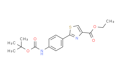 CAS No. 494854-19-2, Ethyl 2-[4-(Boc-amino)phenyl]thiazole-4-carboxylate